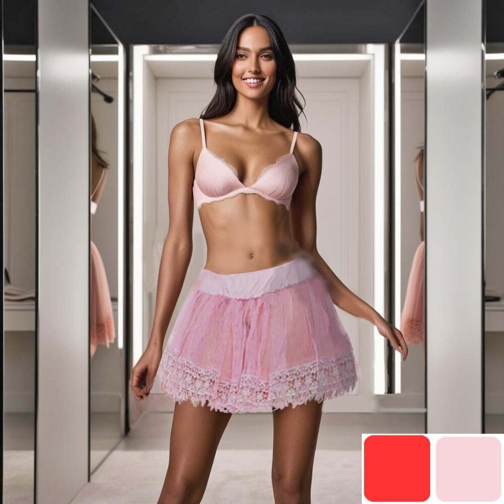 Plus Teardrop Petticoat Womens Size Queen Pink or Red Costume Accessory